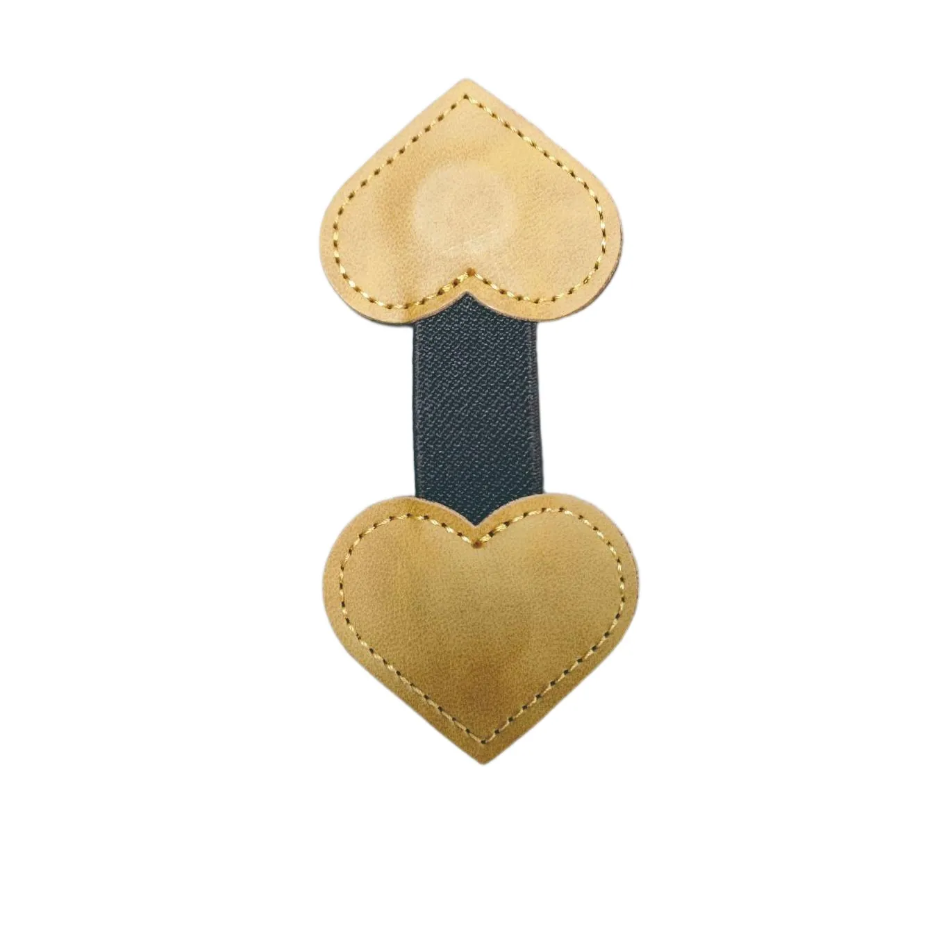custom heart magnetic bookmark pu - bulk order discount available